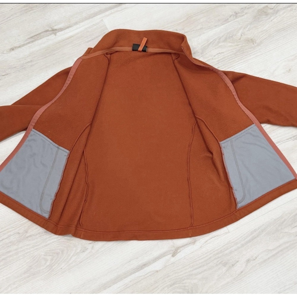 Patagonia Synchilla Jacket Womens Large Orange Fleece Full Zip Outdoor Hiking - Picture 3 of 9